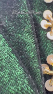 Wedding Wear Green Color Viscos Velvet Lehenga For Girls